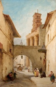 Utsikt i Roma, Italia, Forum of Nerva av George Jones