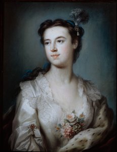 Portrett av Lady Dorothy Boyle, grevinne av Euston (pastell på papir) av George Knapton