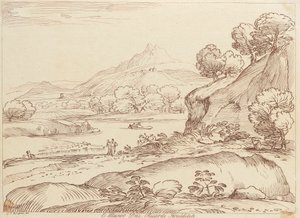 Uten tittel: Pastoral scene av George Knapton
