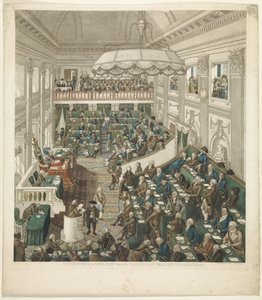 Første nasjonalforsamling i Haag, 1796 Nøyaktig skildring av nasjonalforsamlingen i Haag (tittel på objekt) av George Kockers