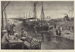 Sender hjem julehilsener, en skisse på Wady Halfa, november 1884