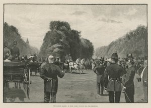 London-sesongen: I Hyde Park, venter på Shahzada (gravering) av George L. Seymour