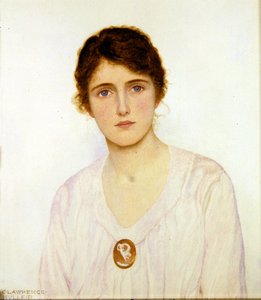 The Cameo Brooch (akvarell på papir)