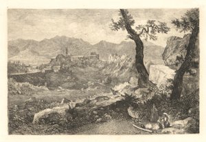 Utsikt nær Roma av George Loring Brown