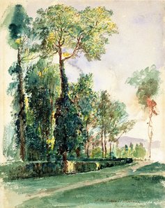 At the Cascine, Firenze, 1845 (wc på papir)