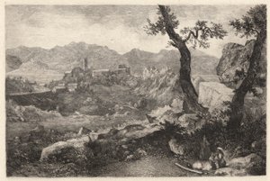 Utsikt nær Roma av George Loring Brown