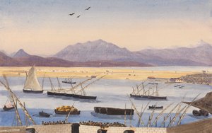 En del av Gibraltarbukta, de spanske linjene av George Lothian Hall