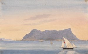 Gibraltarklippen fra Algeciras (Spania)