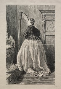 O Sing Again That Simple Song, 1862. av George Louis Palmella Busson Du Maurier