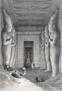 Interiør av det store tempelet, Abu Simbel, 1800-tallet