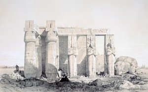 Ramseion, Luxor, Egypt, 1800-tallet