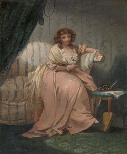 En kvinne kalt Anne, kunstnerens kone av George Morland