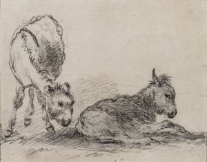 Eselføll (kull på papir) av George Morland