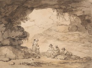 Bønder i en grotte av George Morland