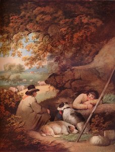 Shepherds Reposing, c1700-tallet, 1919 av George Morland