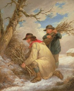 Kvistsamlere i snøen av George Morland