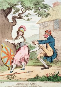 "Mote før letthet, eller en god grunnlov ofret for en fantastisk form", pub. av Hannah Humphrey, 1793 (se også 89937)