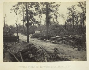 Battle Field of New Hope Church, GA, nr. 1, 1866. av George N. Barnard