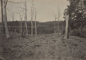 Battle Ground of Resacca, Georgia nr. 1, 1860-tallet. av George N. Barnard