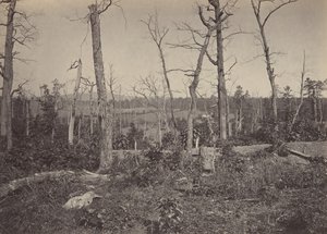 Battle Ground of Resacca, Georgia nr. 3, 1860-tallet. av George N. Barnard