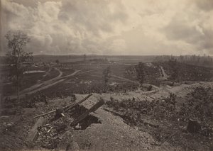 Battle Ground of Resacca, Georgia nr. 4, 1860-tallet. av George N. Barnard