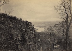 Chattanooga-dalen fra Lookout Mountain, nr. 2 av George N. Barnard