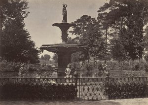Fountain, Savannah, Georgia, 1860-tallet. av George N. Barnard