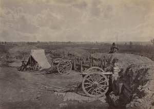 Rebel jobber foran Atlanta, GA, nr. 4 av George N. Barnard