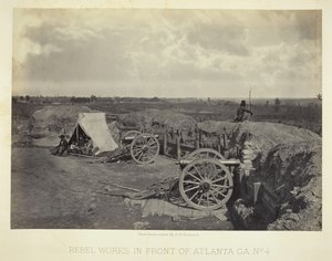 Rebel Works foran Atlanta, GA, nr. 4, 1864. av George N. Barnard