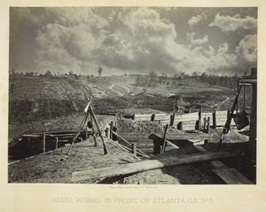 Rebel Works foran Atlanta, GA, nr. 5, 1864. av George N. Barnard