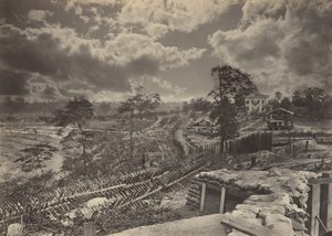 Rebel Works foran Atlanta, Georgia nr. 1, 1860-tallet. av George N. Barnard