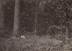 Scene for general McPhersons død, 1864 eller 1866. av George N. Barnard