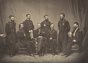 Sherman og hans generaler, 1860-tallet. av George N. Barnard