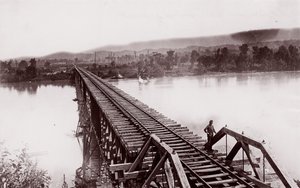 Tennessee River ved Bridgeport, ca. 1864. av George N. Barnard