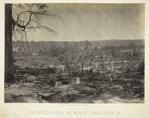 Battle Field of Peach Tree Creek, Ga., 186466. av George N. Barnard