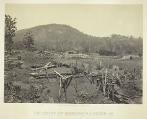 Fronten til Kenesaw Mountain, GA, 1866. av George N. Barnard