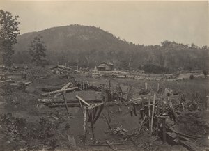 Fronten til Kenesaw Mountain, Georgia, 1860-tallet. av George N. Barnard