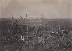 Utsikt over Kenesaw Mountain, Georgia, 1860-tallet. av George N. Barnard