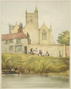 East End of St Augustine's Church (blyant og akvarell på papir)