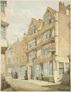 South Side, Wine Street (blyant og akvarell på papir)