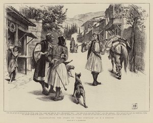 Illustrerer historien om The Vintage av E F Benson av George Percy Jacomb Hood