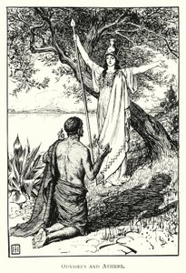 Odyssey: Odysseus og Athene (gravering)
