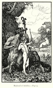 The Iliaden: Boyhood of Achilles (gravering)