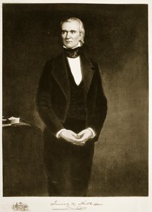 James K. Polk (1795-1849), 11. president i USA, pub. 1901 (fotogravyr)