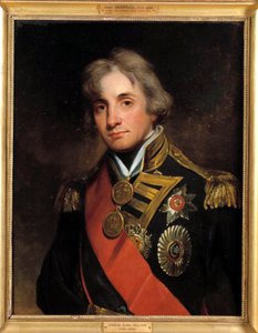 Portrett av Horatio Viscount Nelson Duke of Bronte (1758-1805) viseadmiralmaleri av Georges Healy (1808-1894) 1800-tallet. Dim 0,73 x 0,57 m av George Peter Alexander Healy