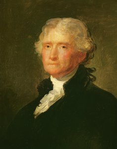 Portrett av Thomas Jefferson, etter et maleri av Gilbert Stuart (1755-1828)