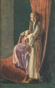 En tyrkisk jente, 1853 (wc med kroppsfarge på papir)