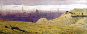 Newcastle fra Rabbit Banks, Gateshead på Tyne av George Price Boyce
