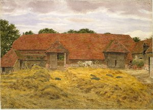 Red Barn at Whitchurch, 1868 av George Price Boyce