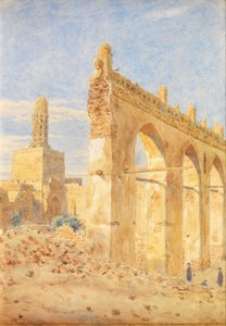 Ruinene av Gama al-Hakim, Kairo (akvarell)
